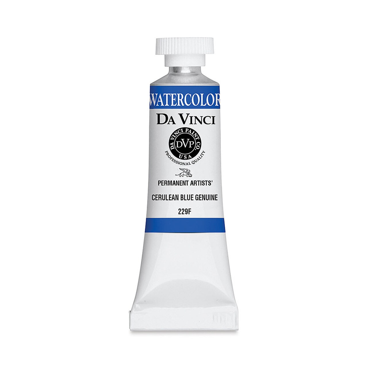 Da Vinci Artists' Permanent Watercolor - Cerulean Blue Genuine (CL), 15 ml tube